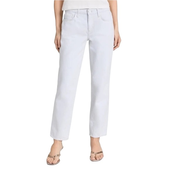New L’AGENCE Mateo Mid Rise Slouchy Straight Blue Frost 29 Casual Classic Staple